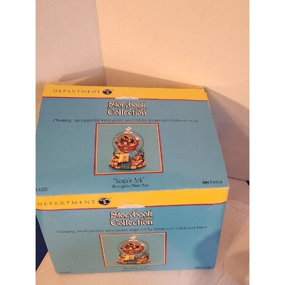 Department Dept 56 Storybook Collection Noah's Ark Water Globe Music Box Retired - Picture 5 of 9